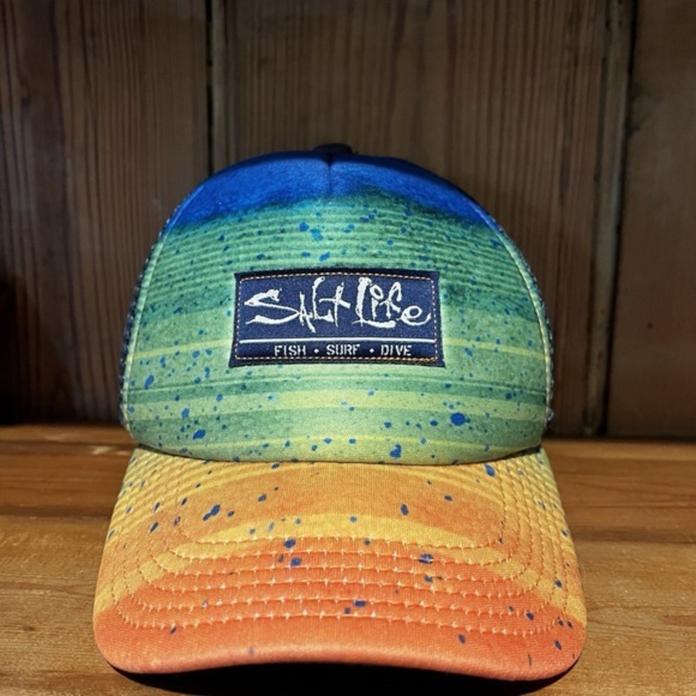 Salt Life Baseball‎ Cap Truckers Hat Snapback Adjustable Youth Perfect Condition
